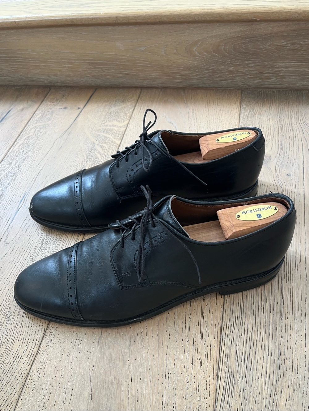 Men Leather Dress Shoe Black Size 10.5 Wedding Work Office